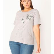 Şans 65N27881 Gri Kadın Bluz