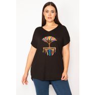 Şans 65N29506 Siyah Kadın Bluz