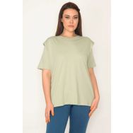 Şans 65N32583 Yeşil Kadın Bluz