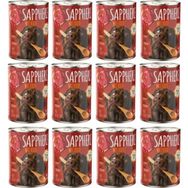 Sapphere 400 gr 12 Adet Kırmızı Etli Yetişkin Köpek Maması Konserve