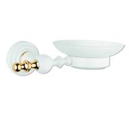 Saray Banyo Artemis Beyaz Gold Sabunluk