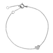 Sare Pırlanta SP5003 Pırlanta Altın Kalp Bileklik