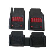 Sare Tuning Audi A6 1997-2001 Araca Uyumlu Krom Kırmızı Derin Havuzlu Siyah Oto Paspas Takımı