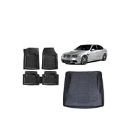 Sare Tuning Bmw 3 Serisi E90 2009 Model Uyumlu 3d Bagaj Havuzu ve 4D Luxury Havuzlu Paspas