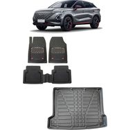 Sare Tuning Chery Omoda 5 2022 Sonrası 3D Bagaj Havuzu ve Krom Karbon Paspas