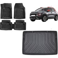 Sare Tuning Citroen C3 Aircross 2022 Model Üst Kademe 3d Bagaj Havuzu ve 4D Luxury Havuzlu Paspas