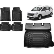 Sare Tuning Dacia Lodgy 2020 Model 3d Bagaj Havuzu ve 4D Luxury Havuzlu Paspas