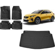 Sare Tuning Kia Xceed 2022 Uyumlu Model Alt Kademe Siyah 3D Bagaj Havuzu ve 4D Luxury Havuzlu Paspas