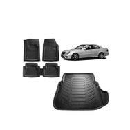 Sare Tuning Mercedes E Serisi W211 2005 Model Uyumlu Siyah 3D Bagaj Havuzu ve 4D Luxury Havuzlu Paspas