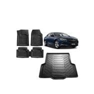 Sare Tuning Opel Insignia Sedan 2021 Model Siyah 3D Bagaj Havuzu ve 4D Luxury Havuzlu Paspas