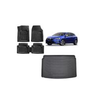 Sare Tuning Renault Megane 4 Hatchback 2017 Model 3d Bagaj Havuzu ve 4D Luxury Havuzlu Paspas