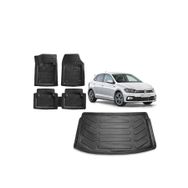 Sare Tuning Volkswagen Polo 2022 Model Üst Kademe Siyah 3D Bagaj Havuzu ve 4D Luxury Havuzlu Paspas