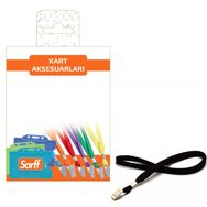 Sarff 10 Adet Metal Klipsli Siyah Eko Askı İpi Blister