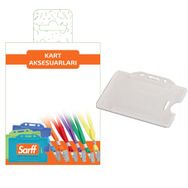 Sarff 10 Adet Şeffaf Beyaz Kart Koruyucu Blister