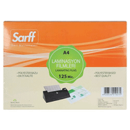 Sarff 125 Mikron A4 Pvc 100'lü Paket Laminasyon Filmi