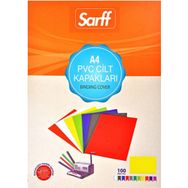 Sarff 15201102 A4 450MIC 50'li Şeffaf Mavi Cilt Kapağı