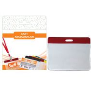Sarff 7.5x9.5 cm 10 Adet Kırmızı Kart Poşetleri Blister