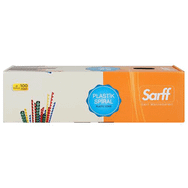 Sarff 8 mm Siyah Plastik Spiral 15-30 Yaprak Kapasiteli 100'lü Spiral