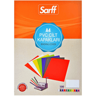 Sarff A4 Opak Pvc Sarı 100'lü Cilt Kapağı