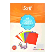 Sarff Pvc 160 Mikron Şeffaf A4 100 Adet Cilt Kapağı