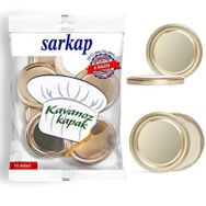 Sarkap Hijyenik Paketli Gold 82 mm 10 Adet Kavanoz Kapağı