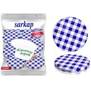 Sarkap Hijyenik Paketli Lacivert Ekose 82 mm 10 Adet Kavanoz Kapağı