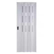 Sarpaş 117x203 Beyaz Camlı 12 mm Katlanır Pvc Akordiyon Kapı