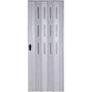 Sarpaş Akçaağaç Camlı 12 mm Katlanır Akordeon Pvc 132x184 cm Akordiyon Kapı