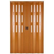 Sarpaş Akçaağaç Camsız Çift Açılım Katlanır Pvc 147x196 cm Akordiyon Kapı