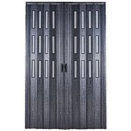 Sarpaş Karaağaç Camlı Çift Açılım Katlanır Pvc 132x233 cm Akordiyon Kapı