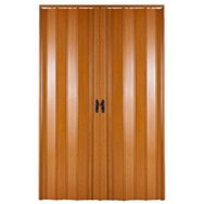 Sarpaş Karaağaç Camlı Çift Açılım Katlanır Pvc 147x190 cm Akordiyon Kapı