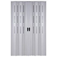 Sarpaş Karaağaç Camlı Çift Açılım Katlanır Pvc 147x198 cm Akordiyon Kapı