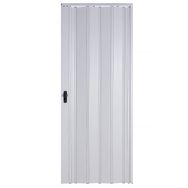 Sarpaş Katlanır Akordiyon Pvc Tek Kapı Camlı - 147 x 203 - Beyaz - 147 x 203 cm