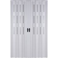 Sarpaş Katlanır Pvc Camlı Meşe Açık Kahverengi Çift 237x203 cm Akordiyon Kapı