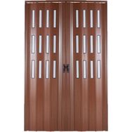 Sarpaş Katlanır Pvc Camlı Meşe Çift 162x220 cm Akordiyon Kapı