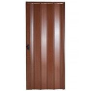 Sarpaş Katlanır Pvc Camsız Ceviz Tek 132x207 cm Akordiyon Kapı
