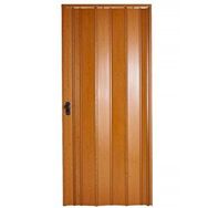Sarpaş Meşe Camsız Çift Açılım Katlanır Pvc 147x199 cm Akordiyon Kapı