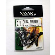 Sasame Chinu Ringed F-724 Serisi Siyah N4 Olta İğnesi