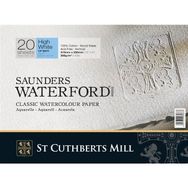 Saunders Waterford Cold Pressed 20 Yaprak 300 gr 23x31 cm High White Blok