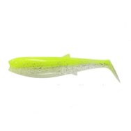 Savage Gear Cannibal Shad 10 cm 9 gr Flou Yellow Glow Suni Yem