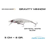 Savage Gear Gravity Minnow 50 mm 8 gr Crystal White Glow Suni Yem