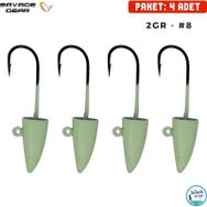 Savage Gear LRF 2 gr 8 4 Adet Glow Micro Sandeel Jighead