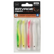 Savage Gear Slender Scoop Shad 11 cm 7 gr Dark Water Mix 4 Adet Suni Balık Yemi