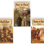 Savaş ve Barış - Suç ve Ceza - Sefiller - 3 Kitap Takım - Kolektif