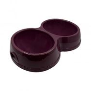 Savex 8566 Çiftli Mor Kedi/Köpek Mama Kabı