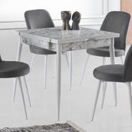 Says Metal Katlanır 75 x 80 cm Gri-Mermer Masa