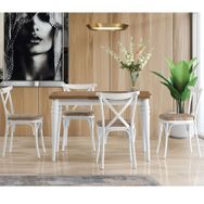 Says Metal Polo 75 x 120 cm Beyaz-Vizon Masa Takımı