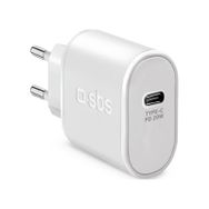Sbs 1xUSB-C PD 20W Beyaz Seyahat Şarj Cihazı