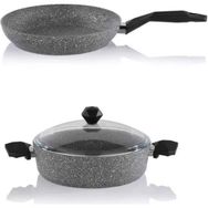 Schafer 28 cm Granit Karnıyarık Tencere ve Tava Seti