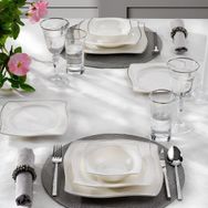 Schafer Bety Platin 48 Parça Yemek Takımı